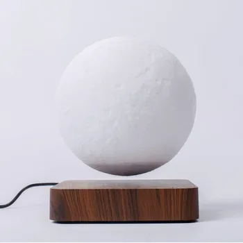 Luna Lučka Creative 3D Magnetnega Lebdenja LED Nočna Lučka Obračanje Luna Plava Lučka Doma Dekoracijo Počitnice DIY Moda Darilo
