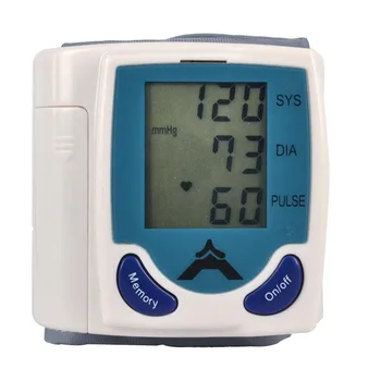 Samodejni pametni Zapestje Hlačnice Sphygmomanometer Krvi Presure Meter Zaslon pralni Srčnega utripa Utrip Prenosni Tonometer