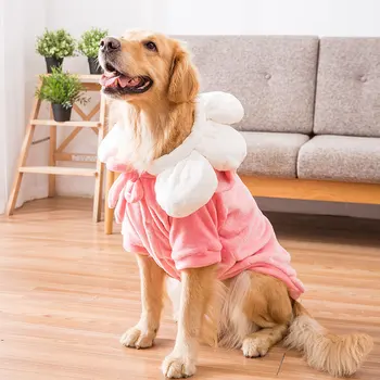 Big Dog Pižamo Priložnostne Domov Nositi Jeseni, Pozimi Toplo, Mehko Flanela Srčkan Pse Oblačila Za Velike Pse Labrador Doberman Pet Plasti