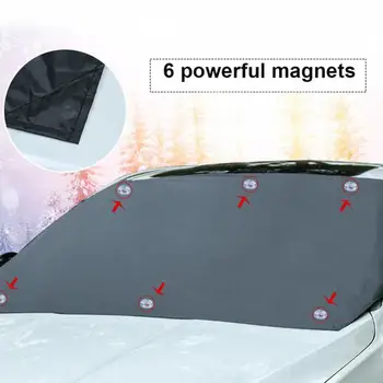 Avto Prednje Vetrobransko steklo Magnet Proti Zmrzali Sneg Anti-Freeze Kritje Splošnih 210*120Cm Trajne Avto Dodatki