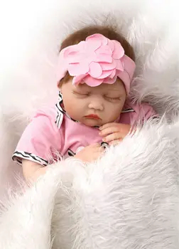 NPK Bebes prerojeni princesa silikonski lutke, ki so prerojeni velikost 22-palčni Princesa Malčka Dojenčki Lutke igrače za otroke darilo resnično živ