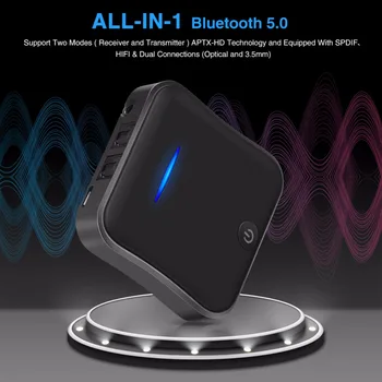 Bluetooth 5.0 Oddajnik Sprejemnik CSR8675 APTX HD LL Bt Audio Glasba Brezžični USB Adapter 3.5 3.5 mm AUX Priključek/SPDIF/RCA za TV PC