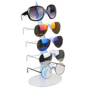 Lepo 5 Plasti Sončna Očala Držalo Za Očala Zaslon Rack Števec Stojalo Za Nakit Pokazati Embalažo In Prikazno Očala Za Shranjevanje Orodja