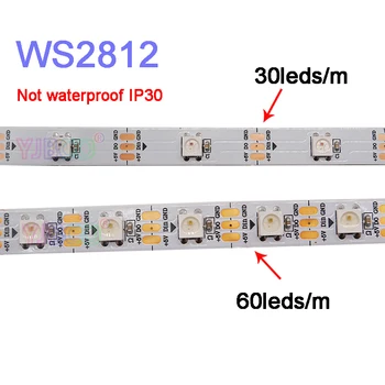 WS2812B WS2812 Smart Naslovljive Pixel Svetlobni trakovi 5 V Celoti Barva RGB LED Luči Pasu Soba, Dnevna Soba Inženiring Lučka lučka