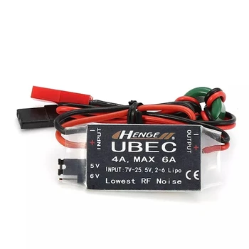 4A UBEC HENGE Izhod 5V 6V / 4A Neprekinjeno Vhod 2-6S Lipo, NiMh Baterije Preklopi Način BEC