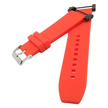24 mm Silikonske Gume Watchband Za Suunto Core Essential Serije Gledam Pasu Trak Pasu Repalce In Vse Črno Napajalnik + 2Pcs Orodja
