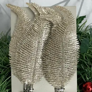 6pcs Božično Drevo Pero Dekoracijo Trinket Božični Okraski, Okraski Drevo Predvečer Novega Leta in Deco Pero Dekoracijo