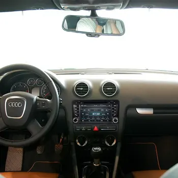 AutoRadio 2 Din Avto DVD Predvajalnik Za Audi A3 8P S3 RS3 Sportback 2003-2011 Večpredstavnostna GPS Navigacija Vodja enote Stereo Audio (Stereo zvok