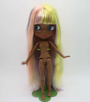 Nude Blyth Lutka skupni organ Mešani lase Ravne lase, moda lutka tovarne lutka, ki je Primerna Za DIY 1028