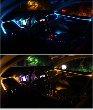 6M 10M RGB Vzdušje Svetilke Avto Notranje osvetlitve Okolja Za Hyundai I30 IX35 Solaris I20 Sonata Za Kia K5 Sportage L811