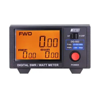 Origianl NISSEI GD-503 1.8-525Mhz Kratki Val UV Standing Wave Meter Merilnik Moči SWR Digitalni Merilnik Moči