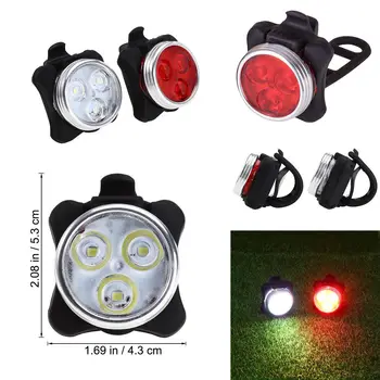 Izposoja Lahka Nepremočljiva Zadaj Rep Svetlobe LED USB Polnilne Gorsko Kolo Kolesarjenje Svetlobe Kolesarjenje Varnost opozorilna Lučka