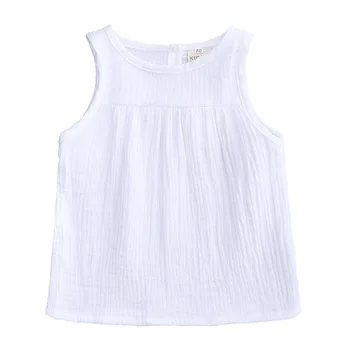 Poletje 2020 otroška Oblačila Baby Dekleta T Srajce Otrok Bombaž Perilo zgornji deli oblačil za Dojenčke Telovnik Obleko Dekle Oblačila brez Rokavov T-Shirt