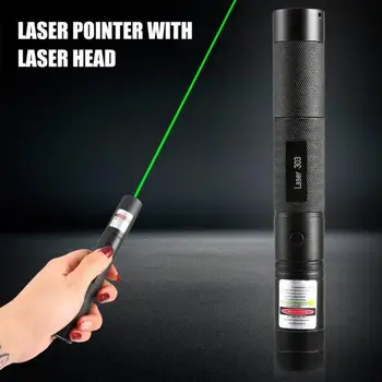 Nov Močan Laser 303 Nastavljiv Fokus 532nm Zeleni Laserski kazalnik Svetlobe Laserski kazalnik Pero Za Lov 2020