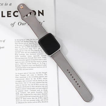 Usnjeni Trak za Apple Watch Band 44 mm 40 mm mp 6 5 4 3 2 1 Cowhide Manšeta 42mm 38 mm zapestnico Watch Dodatki
