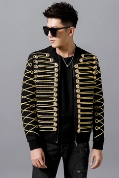2020 Novo jakno Pomlad Jesen Mens Moda Vrhnja oblačila Windbreaker Mens Tanke Jopiči Osebnosti, Priložnostne moški pevec fazi Plašč