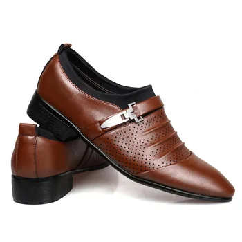 REETENE 2020 Votlih Moških Obleko Čevlje Poletje Moških Formalno Čevlji Konicami Prstov Oxford Usnja Čevlji Za Moške Formalno Čevlji Moški
