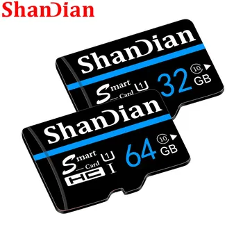 ShanDian pomnilniško kartico Pametna kartica sd 32gb class 10 32GB 64GB 8GB 16GB tf kartice Smartsd pen drive flash pomnilnik, disk za Pametni telefon