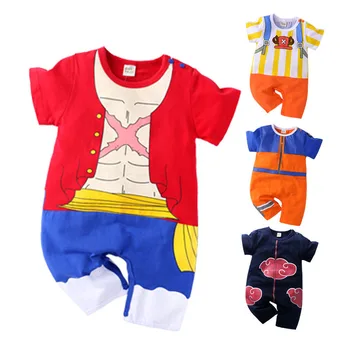Novorojenček Dojenček Fant Obleke Akatsuki Kostum Romper Bombaža, Za Malčke Jumpsuit Risanka Uzumaki Anime Naruto Hatake Kakashi Girl Obleke