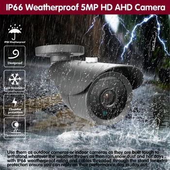 AHD Bullet Zunaj Varnostne Kamere, Zaznavanje Obraza Prostem Nepremočljiva CCTV Video Nadzor Analogna Kamera 5mp Senzor Gibanja
