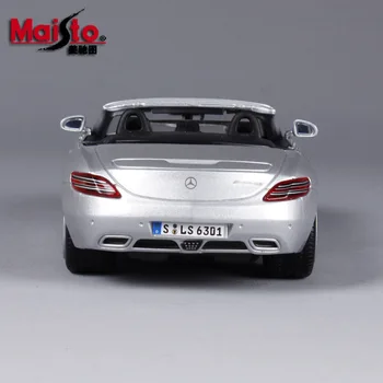 Maisto 1:24 Mercedes-Benz SLS AMG simulacije zlitine modela avtomobila obrti dekoracijo igrača zbirka orodij za darilo
