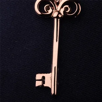Prvotno klasične čar Tri cirkon Iris ključ Obesek ogrlica S925 Nakit za Ženske, 1:1 Luksuznih blagovnih znamk Logotip za Valentinovo darilo