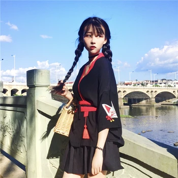 Retro Japonski Slog Fortune Mačka Kimono Yukata Harajuku Haori Sakura Festival Krpo Novo Leto Ženske, Dekleta Poletje Jopico Jakna