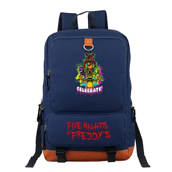 Pet Noči Na Freddy je Nahrbtnik Freddy Foxy FNAF Anime Nahrbtniki Šolsko Torbo za Prenosni računalnik Ramenih Vreča za Nahrbtnik Študentov Bookbag