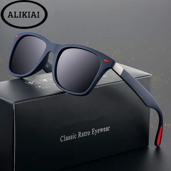 ALIKIAI Klasičnih Polarizirana sončna Očala Moških Očala Vožnje Črni Okvir, Ribolov, Vožnje Očala Moška sončna Očala Oculos UV400