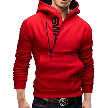 2019 Moda Hoodies Moških Pismo Natisnjeno Moški pulover s kapuco Majica Dolg Rokav Slim Hooded Suknjič Plašč Človek Šport Plus Velikost 6xl