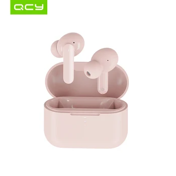 QCY T10 Bluetooth Brezžične Slušalke z Dvojno Armature in-ear Slušalke APP inteligentni nadzorni 4-mic Tip-C hitro polnjenje