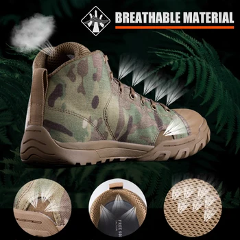 PROST VOJAK, šport na prostem taktične vojaške moški čevlji dihanje mehko lahki treking čevlji za kampiranje, pohodništvo, plezanje