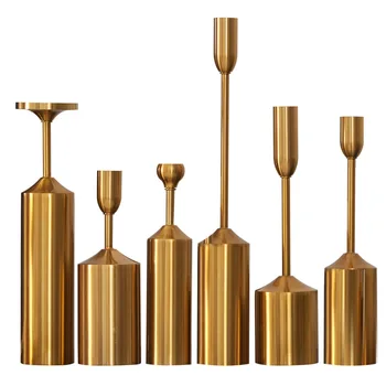 Nordijska Sodobne svečniki Kovinsko Zlata Luksuzni Centerpieces za Poroko Mize v Dnevni Sobi Centro De Mesa Domov Dekoracijo BE50CD
