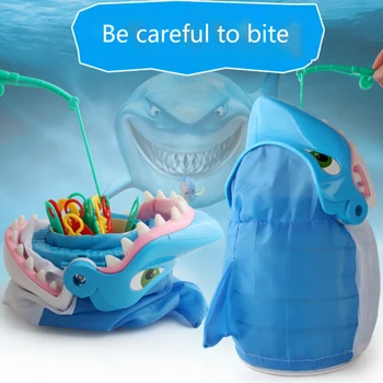 Nove interaktivne igre ribolov veliki beli morski pes namizje grize roko shark celotno ličinke igrača za otroke darilo za rojstni dan