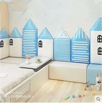Otroška soba mehko vrečko dekoracijo baby proti trčenju vzglavja spalnica, samolepilne, risanka stenske nalepke