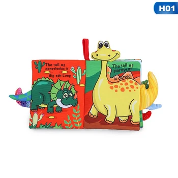 3D Živali Rep Krpo Knjige Za Otroka Otroci Solza Ne Gnila Risanka Zgodnjega Učenja Krpo, Knjige, Igrače Kindergaden Izobraževalne Knjige