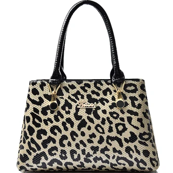 ženske usnjene torbice big leopard torba ženske torba 2019 luksuzne ročne torbe ženske torbe vrh ročaj tote vrečke za ženske