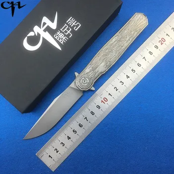 CH CH3505B folding nož keramični ležaji s35vn jekla TC4 titana ročaj prostem kampiranje, lov žep sadje nož EOS orodja