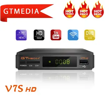 GTmedia V7S HD Z USB WIFI DVB-S/S2 Satelitskega Sprejemnika Polno HD1080P TV Dekoder zalogi v ruščini