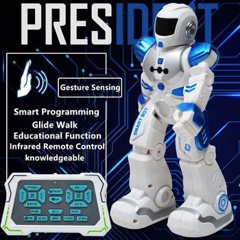 Gesta Nadzora RC Robot Programiranje Inteligenten Dialog Petje In Ples Izobraževalne Igrače, Električni Daljinsko upravljanje Robota Igrača