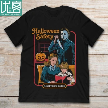 2020 blagovne Znamke Michael Myers Halloween Varnost sestra ' s Guide Moški t-shirt