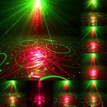 RU Parka 120 Vzorcev Učinek LED Stopnji Svetlobe Laserski Projektor luči za Vrt Božič KTV Stranka Disco Luči, Zvok Vključen