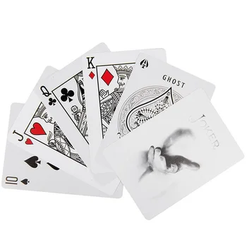1 krova Kolesa Ghost Bela Zapuščina Edition Igralne Karte, Poker Velikost Limited Edition Krova Čarobne Kartice čarovniških Trikov Prop