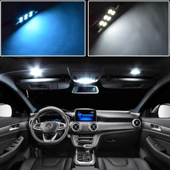 12pcs Canbus Avtomobilske LED Luči Žarnice za Volkswagen VW POLO 6N 6N2 9N 9N3 6R 6C 95 Napak LED Notranja Osvetlitev Zemljevid Dome Luč