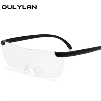 Oulylan Velika Vizija 250% Obravnavi Očala Moški Ženske brez okvirjev povečevalno 1.6 krat +250 Stopinj Poveča Očala Presbyopic