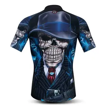 Weimostar 3D Pringting Lobanje Kolesarski Dres Poletje MTB Kolo Jersey Majica Moški Dihanje Kolo Nositi Oblačila, ki so Maillot Ciclismo