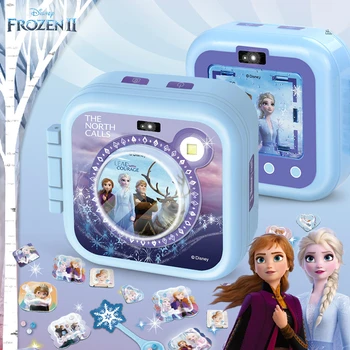 Disney Zamrznjeno 2 Anna Elsa 3D Nalepke Pralni Fotoaparat Magic Set Disney Princesa Belle Ročno DIY Nalepke, zaradi Česar Dekleta Darilo Igrača