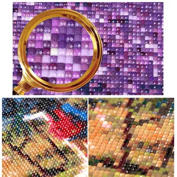 5D DIY Diamond Vezenje Vrt Pokrajino Polno Kvadratnih Diamond Slikarstvo Češnjev Cvet Most Prečkati Stitch Kristalno Mozaik Sliko