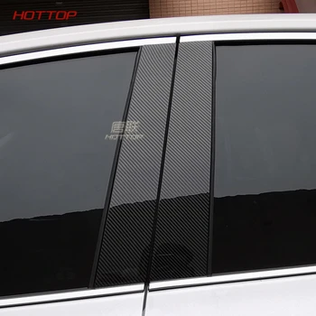 Tekstura iz Ogljikovih Vlaken Okno Avtomobila B-stebra, Dekorativne Nalepke Za Toyota Camry 8. 2018 2019 Avto Styling Trim Dodatki