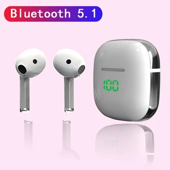 TWS Bluetooth 5.1 Slušalke Brezžične Slušalke 9D Stereo Šport Nepremočljiva Čepkov Slušalke Z Mikrofonom Polnjenje Box